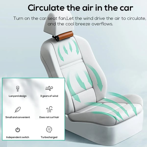 🌟Free shipping🌟2023 New Car Seat Fan