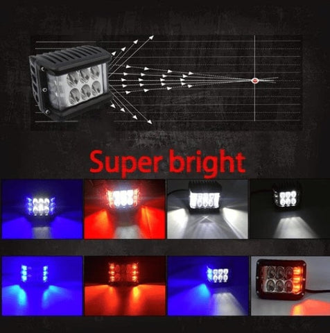 Car Dual Sides LED Dual Color Light🚗✨Great Sale⛄BUY 2 Get 10% OFF