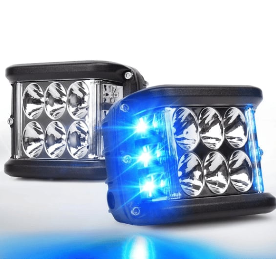 Car Dual Sides LED Dual Color Light🚗✨Great Sale⛄BUY 2 Get 10% OFF