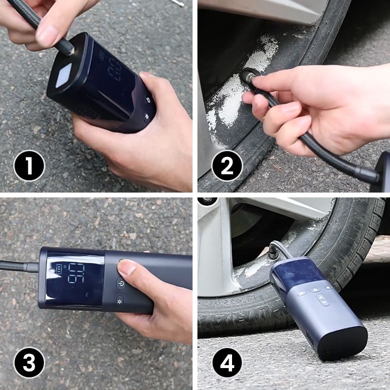 Portable Wireless Car Tire Inflator Air Compressor - Practical Gift