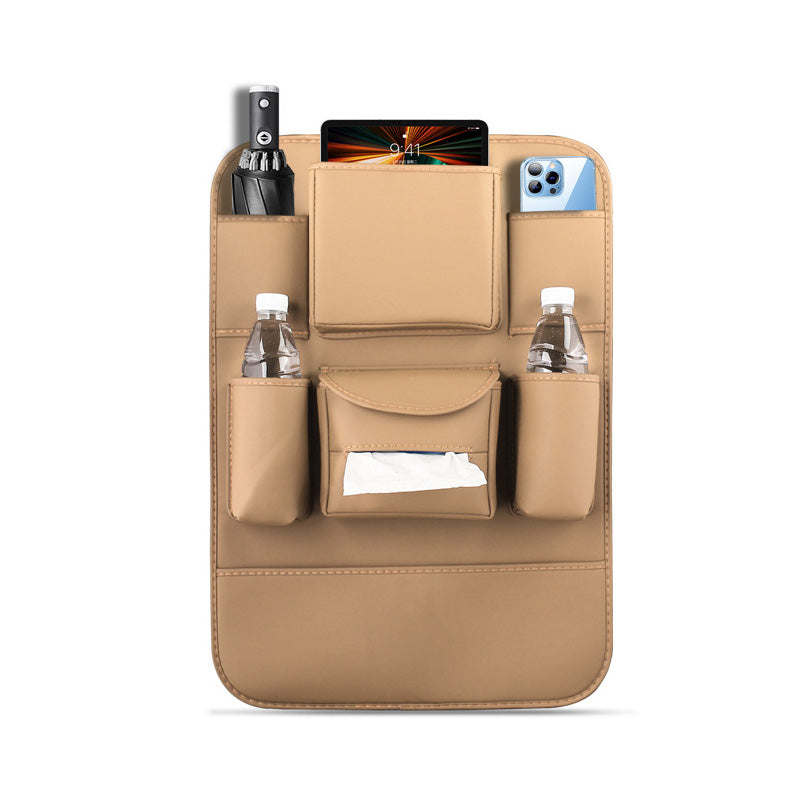 PU Leather Car Seat Back Organizer