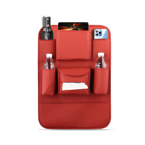 PU Leather Car Seat Back Organizer